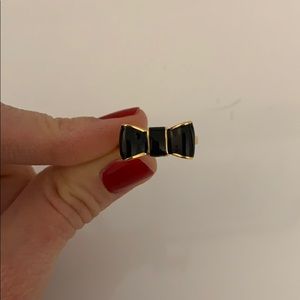 Black and gold Kate Spade ring